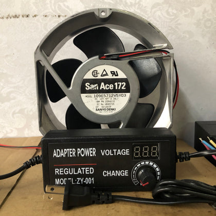 Imported Sanyo 17cm Storm Fan 12v 2.3A Fan 220v Speed Regulating Fan 17251-inewdeals.com