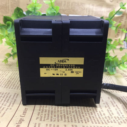 Adda 8076 AS08012LB765B00 12V 2.40A 8CM Car Booster Fan-inewdeals.com