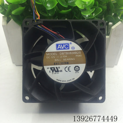 AVC Dbtb0838b2s 8038 12V 2.10a 8cm Temperature Control High Speed Large Air Fan-inewdeals.com