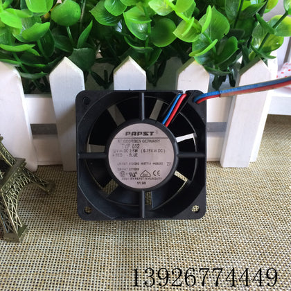 Papst Typ 612 6025 12V 2.5W 6cm Double Ball 2-Wire Cooling Fan-inewdeals.com