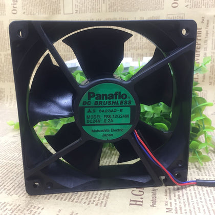 Panasonic panaflo FBK-12 G24M 12038 12CM 24V 0.2A 2-Wire Cooling Fan-inewdeals.com