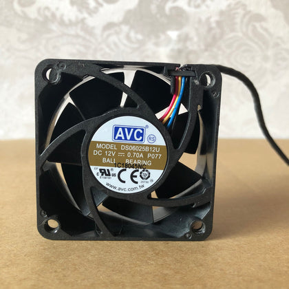 AVC 6025 6CM Double Ball 2.0 4in Fan DS06025B12U P058 12V 0.70A-inewdeals.com