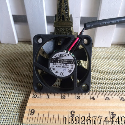 Adda 4010 AD0412HB-G70 DC12V 0.10A Static Tone 4CM Cooling Fan-inewdeals.com