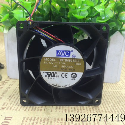 AVC DBTB0838B2S 8038 12V 2.10A PWM Temperature Control Speed Max Airflow Rate Fan-inewdeals.com