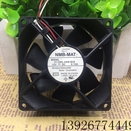 Minebea Then 3110RL-04W-B29 12V 0.13A 80*80 * 25MM cm Axial Flow Fan-inewdeals.com