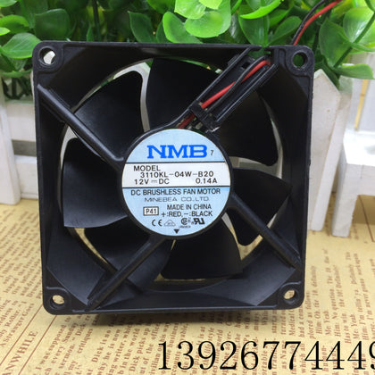 Japanese Fan Then 3110KL-04W-B20 8025 12V 0.14A Double Ball Cooling Fan-inewdeals.com
