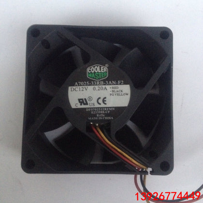 Cool 7025 Silent CPU Cooling Fan 12V 0.20a A7025-33RB-3AN-F2 3-Wire-inewdeals.com