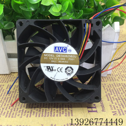 AVC 8025 8CM Max Airflow Rate Fan 12V 0.54A DBTA0825B2U PWM Intelligent Controlling Velocity-inewdeals.com