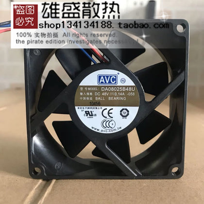 AVC DA08025B48U 8025 48V 0.14A 8CM Cooling Fan-inewdeals.com