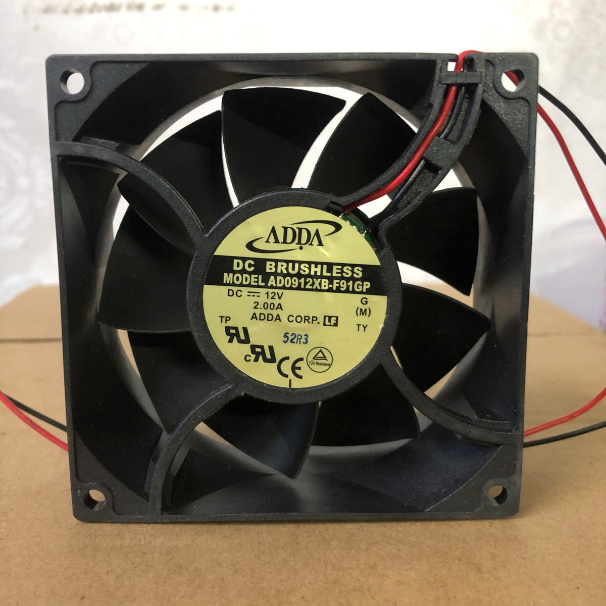 Cooling Fan Adda DC Fan 92*92*38 AD0912XB-F91GP 12V 2.00A 2-Wire ...