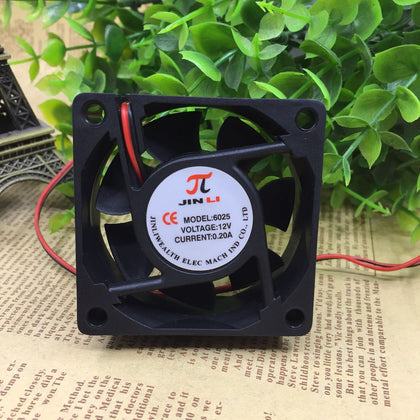 6025 12V 60*60 * 25mm mm 6cm 2-Wire Cooling Fan-inewdeals.com