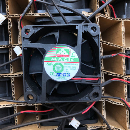 Yongli MGA6012XB-A25 6025 12V 0.20A 2-Wire Heat Dissipation 6 Double Ball Fan-inewdeals.com