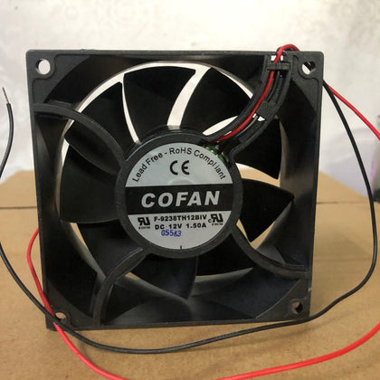 Cooling Fan Cofan DC Fan 92*92*38 F-9238TH12BIV 12V 1.50a 2-Wire-inewdeals.com