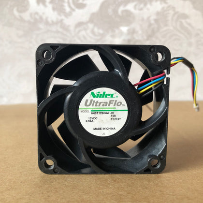 Nidec 6cm 6025 12V 0.94A H60T12BGA7-07 4-Wire PWM Temperature Max Airflow Rate Fan-inewdeals.com