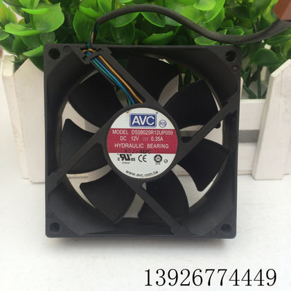 AVC 8025 12V 0.35a Ds08025r12up059 4-Pin PWM Speed Regulating Cooling Fan-inewdeals.com