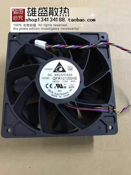 12CM Delta QFR1212GHE 12V 2.7A Violence S7 S9 D3 E9 T9 M3 Universal Fan-inewdeals.com