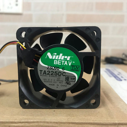 Nidec B34605-57 6025 12V 0.58A Double Ball Max Airflow Rate, 3-Wire Chassis Fan-inewdeals.com