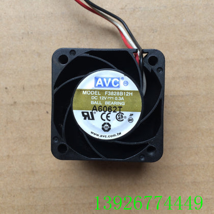AVC F3828B12HB 3828 12V 0.3A 3.8CM 3-Wire Mute Cooling Fan-inewdeals.com
