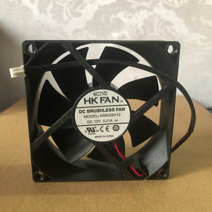 HK Fan As8025h12 12V 0.21a 8025 Large Wind Mute Case Fan DC Fan-inewdeals.com