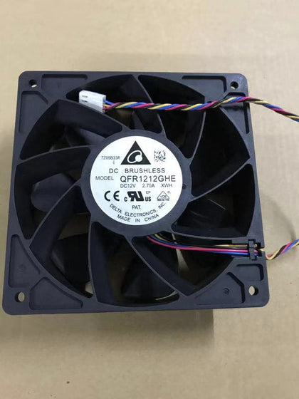 12cm Delta Qfr1212ghe 2.7a Super Air Cooling Fan Ant S7/S9 PWM Speed Regulation-inewdeals.com