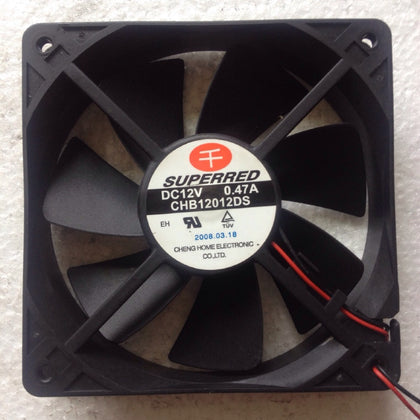 Benny superred CHB12012DS 12V 0.47A 12cm 12025 Chassis Fan 2-Wire-inewdeals.com