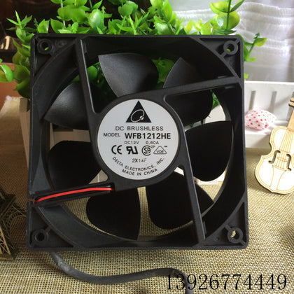 Original Delta Wfb12he 12V 0.60a 12038 12cm Line Double Ball Case Cooling Fan-inewdeals.com