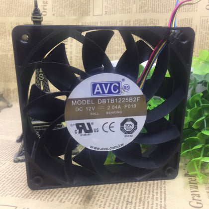 AVC Qihong 12025 Huawei Server Fan Dbtb1225b2f 12v 2.04a 4-Wire-inewdeals.com
