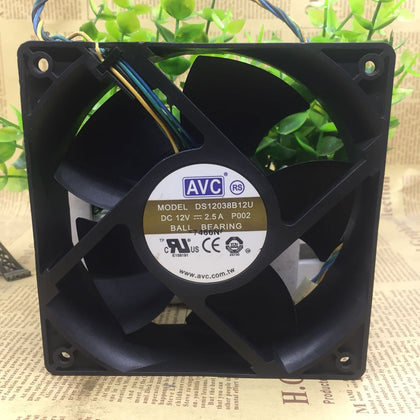 AVC 12038 12V 2.5A Double Ball Bearing 12cm Fan Ds12038b12u-inewdeals.com
