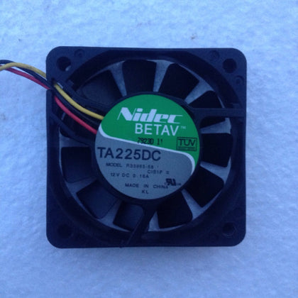 Nidec 6015 TA225DC R33965-58 CIS1F DC12V 0.16A Cooling Fan-inewdeals.com