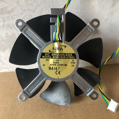 Adda AD0912UB-U7BGL 12V 0.45a Corp. Lf Cs 4-Wire Graphics Card Cooling Fan-inewdeals.com