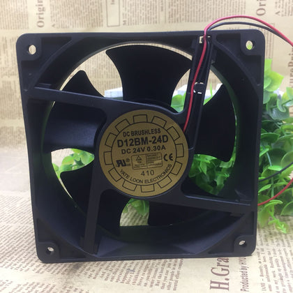 D12BM-24D DC24V 0.30A Yate L00N yue lun 12038 12CM Industrial Cooling Fan-inewdeals.com