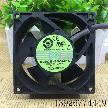 Yongli Magic MGT9248HB-W32-IP55 9232 48V 0.15A 9CM Cooling Fan-inewdeals.com