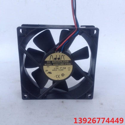 Adda 8025 8cm 12V Ball Silent Cooling Fan AD0812MB-A76GL Case Fan-inewdeals.com