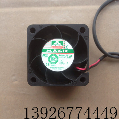 Never Stand 4CM 4028 Double Rolled Beads 12V 0.38A MGA4012YB-O28 1U2U Server Fan-inewdeals.com