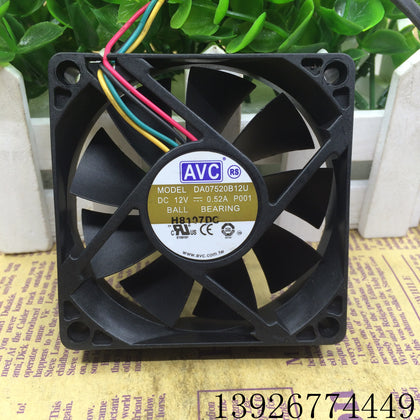 AVC 7520 12V 0.52A 4-Wire shuang zhu Cooling Fan DA07520B12U-inewdeals.com
