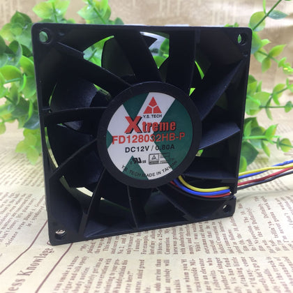 Yuanshan FD128032HB-P 12V 0.80a 8032 8cm Wind Power 4-Wire Cooling Fan-inewdeals.com