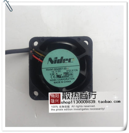 Nidec 4028 TA150DC B34957-33 DC12V 0.29A Cooling Fan-inewdeals.com