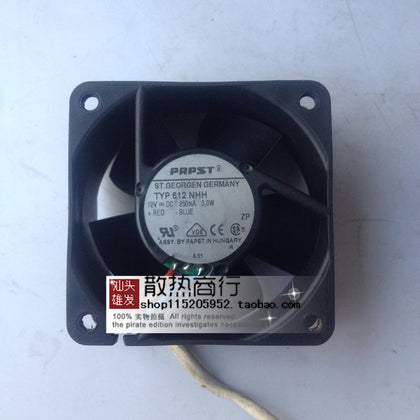 PAPST TYP612NHH 12V 0.25A 3.0W 6025 6CM Cooling Fan-inewdeals.com