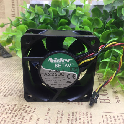 Nidec B35116-57G1 12V 0.12A 6cm 6025 3-Wire Intelligent Temperature Control Fan-inewdeals.com