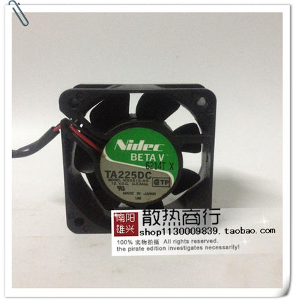 Nidec 6025 12v0.33a M33515-55 Double Roll Beads 6cm Large Air Volume Chassis Cooling Fan-inewdeals.com