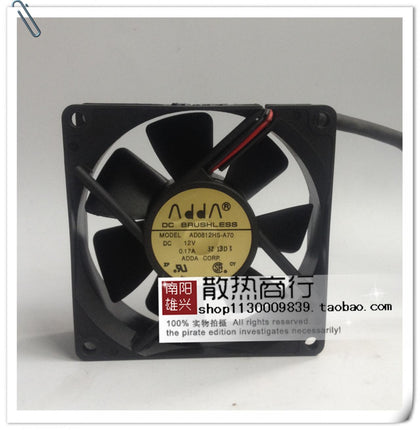 Adda AD0812HS-A70GL 8025 DC12V 0.25A 8cm Chassis Cooling Fan-inewdeals.com