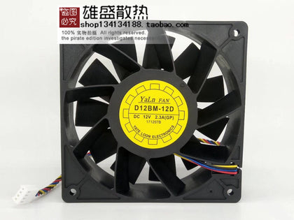 Yue Lun D12BM-12D 12V 2.3a 12038 12cm Ants S7 T9 Cooling Fan-inewdeals.com