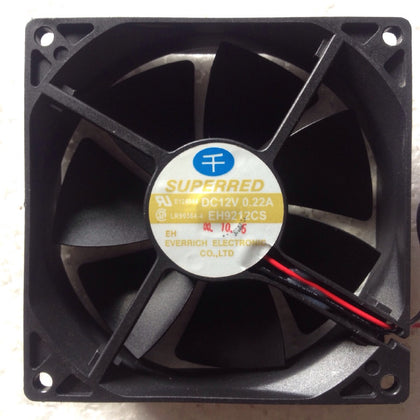 Qianhong 9cm Chassis Fan 9225 12v 0.22a Eh9212cs Two-Wire-inewdeals.com