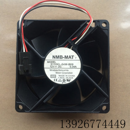 Japan Meibeiya NMB 3110kl-04w-b69 12v 0.34a 80*80*25 Axial Flow Fan-inewdeals.com