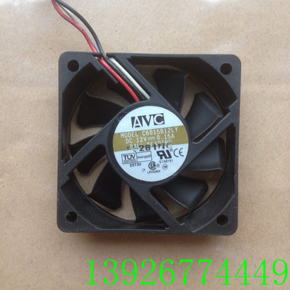 AVC 6015 C6015b12ly 12v 0.15a Double Ball 3-Wire Silent Cooling Fan-inewdeals.com