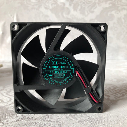 Great Wall/Yue Lun 8025 12v 0.30a Fan D80SH-12(HH)(Mgp2)-inewdeals.com