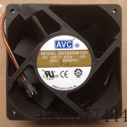 AVC 12038 12cm 12V 4.5A 3-Wire Ultra Boost Fan DV12038B12H-inewdeals.com
