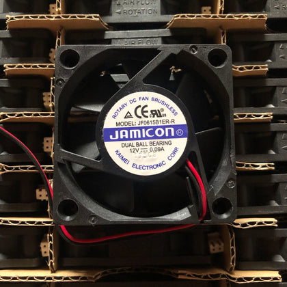 jamicon JF0615B1ER-R 12V 0.09a 6015 6CM 2-Wire Mute Cooling Fan-inewdeals.com
