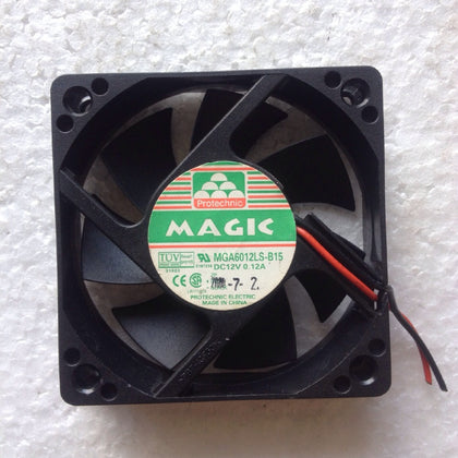 Magic Yongli 12V 0.12A MGA6012LS-B15 2-Wire 6cm Fan 6015 Cooling Fan-inewdeals.com