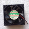 Magic Yongli 12V 0.12A MGA6012LS-B15 2-Wire 6cm Fan 6015 Cooling Fan